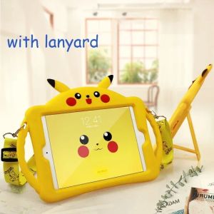 2024 Pikachu Table Case for IPad Pro 2021 for IPad Mini 2 3 4 Case for 9.7 2017 2018 IPad Air 1 2 9.7 Rubber Soft Funda Cover