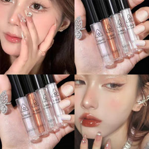 🔥C.three Liquid Eyeshadow Glitter Eyeshadow Waterproof Glitter Eyeliner Liquid Highlither Makeup Party Makeup Eye Shadow Pearl light Flash Film Brilliant Pearl Long- lasting Eye Lying Silkworm Cosmetics