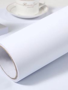 XIANXIANWUFANG | Thick Waterproof White Matte Wallpaper Sticker