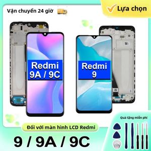 Màn Hình LCD 6.53 "Màn Hình Cảm Ứng Cho Xiaomi Redmi 9/9A/9C M2004J19G M2006C3LG M2006C3MG Tương Thích Bộ Phận Điện Thoại Di Động Bộ Số Hóa