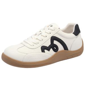 Josiny | Casual Lace-Up Vintage White Sneakers