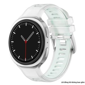 Dây Đeo Silicon Trong Suốt Cho Samsung Galaxy Watch 9 8 8Classic Tương Thích Với Các Mẫu 40/44/46mm Phụ Kiện Vòng Đeo Tay Thể Thao