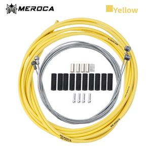 MEROCA | Bicycle Cable Set for Gear Shift and Brake Compatible with Road Mountain Folding Bikes