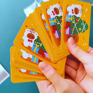 20pcs Christmas Surprise Scratch Off Cards Interactive Festive Party Game Childrens Christmas Handwritten Lucky Reward Gift