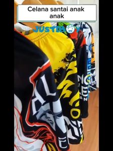 Celana Pendek Anak Laki Laki Motif Kartun 3 - 14 Tahun Full Printing