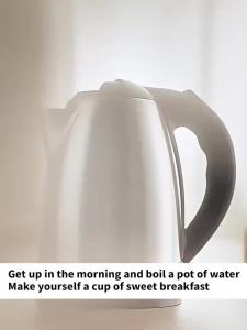 Travel Electric Kettle Tea Coffee 2L Stainless Steel Portable Water Boiler Pot For Hotel Family Trip Kitchen Smart Kettle Pot