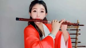 Seruling Bambu Dizi Flute Bamboo Woodwind Music Instrument Wooden Sopran Suling