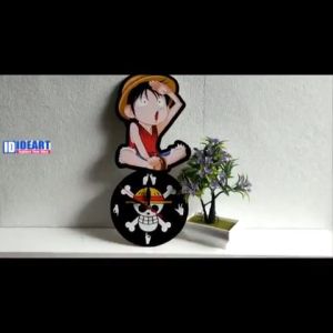 Jam Dinding Karakter KARTUN ANIME Hiasan Dinding Karakter Lucu / Dekorasi Rumah Hadiah Ulang Tahun