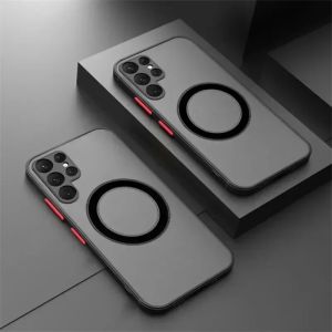 CHUBAN | Clear Matte Magnetic For Magsafe Case For Samsung Galaxy S27 S26 S25 S24 S23 S22 S21 Plus Ultra FE Edge Shockproof Phone Covers