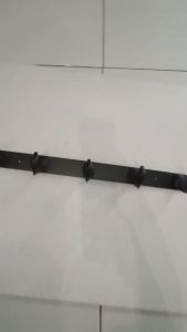 [ VIENA ] Kapstok Gantungan Baju Cantelan Baju Hanger Dolphin Jumbo 5 Kait Stainless Steel Hitam XB-008