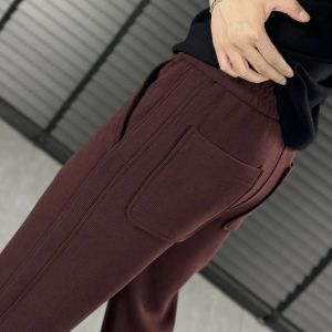 กางเกงลำลองชายผ้าฝ้ายผสมสีพื้นสไตล์ธุรกิจฤดูใบไม้ผลิและฤดูใบไม้ร่วง ทรงหลวม ระบายอากาศได้ดี กางเกงขายาวทรงตรง