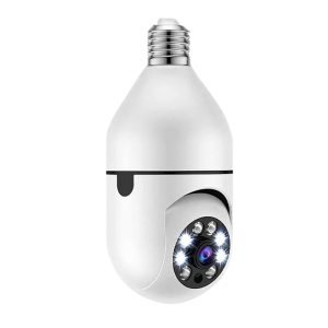 WiFi IP Camera E27 Bulb Cam 8MP Wireless Baby Monitor AI Tracking Security Video Surveillance Pet Cam Color Night Vision Indoor