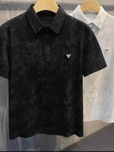 Áo Thun Nam Tay Ngắn Thời Trang Mùa Hè Sang Trọng Thanh Lịch Thường Ngày Chất Liệu Cotton Pha Trộn Polyester Cổ Polo