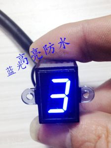 Motorcycle Gear Display Modifier 12V Waterproof High Brightness Blue Universal Instrument Shift Display for Various Motorcycle Brands