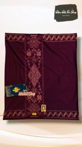 Kain Sarung Wadimor | Sarung Pria Wadimor Motif Bali Hitam Kembang Seragam