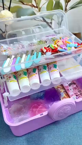Bộ Guka Cao Cấp Làm Móc Khóa Kẹp Tóc Bằng Kem Keo Bộ Đồ Chơi Sáng Tạo Với Đầy Đủ Dụng Cụ Và Hộp Cao Cấp Quà Tặng Dễ Thương Cho Bé