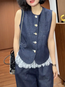 QINGNAER | Comfortable Breathable Loose Denim Vest