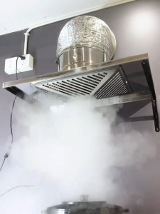 เครื่องดูดควัน 120W 12นิ้ว ดูดควันในครัว 201สแตนเลส เครื่องดูดควันไฟฟ้า Range Hoods ดูดควันครัว กำลังดูดสูง ดูดกลิ่นได้หมด