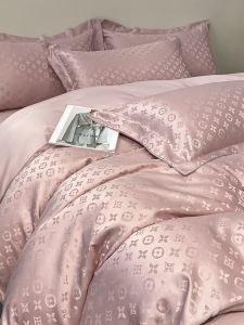 Bộ Đồ Giường Lụa Băng Mùa Hè 4 Món Sensation Water Wash Pure Color Bedding Set Lụa Thực Tế Họa Tiết Thêu Nhẹ Sang Trọng