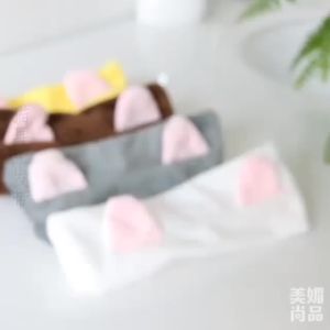 Bando model kucing korea style untuk masker dan cuci muka hairband