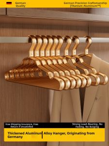 FAJIENUO | Heavy Duty Scratch Free Aluminum Clothes Hanger