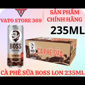 Cà phê sữa BOSS coffee lon 235ml