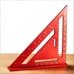 Aluminum Alloy Rafter Square Metric Scale Angle Drawing Carpenter Measuring Layout Tool 0-90° Protractor Cast Protractor