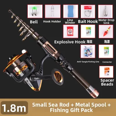 Mini Ultra Hard Fishing Rod Portable Kit