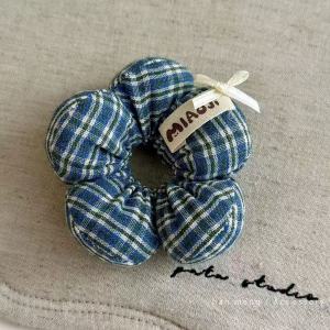 Retro Floral Brown Hair Ties for Kids Baby Hair Bands Cute Bun Hair Ropes Girls Hair Accessories Childrens Fashion Hair Bands