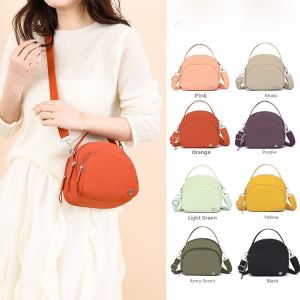 2025 New Womens Large Capacity Oxford Cloth Canvas Crossbody Bag Fashionable Multi-layer Single Shoulder Small Bag for Casual