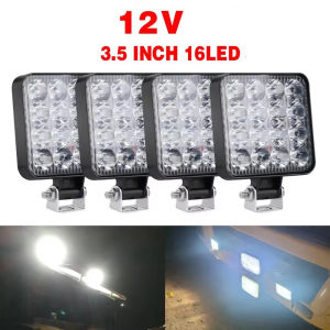 Đèn LED Thanh Mini 12V 48W Đèn Làm Việc Đèn Pha Cho Xe Jeep Xe Tải Xe 4x4 Xe SUV Xe ATV - Đèn Pha LED Chống Nước IP65 6500K