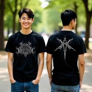 KurniaKaos - kaos BRING ME THE HORIZON Metal logo Premium  kaos band bmth sempiternal deathcore