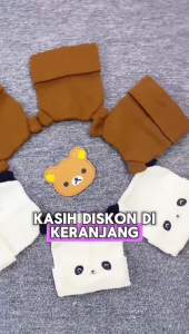 Kupluk Panda Bayi - 5 Tahun / Topi Anak Premium Perempuan Laki Laki Beanie Rajut Aksesoris Imut Hat Kiosbalitafawa
