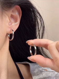 Elegant Simple Circle Hoop Earrings Womens Fashion Unique Personality Alloy Plated Silver Gold round Hoop Stud Earrings