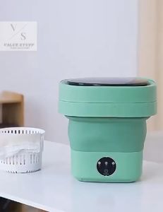 2IN1 Mini Washing Machine Multifunctional Collapsible Automatic Travel Household Home Laundry Use Underwear Sock Spin Dryer Spinner Deep Clean Mesin Basuh Mini Boleh Lipat Rumah Penggunaan Pakaian Dalam Sock Spin Pengering 二合一迷你洗衣机多功能折叠旅行家用洗衣用内衣袜子旋转甩干机