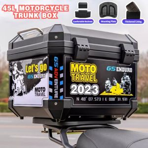 Motorcycle Top Box Tail Box 45 Liters X Design Edition Heavy Duty Universal Motorcycle Accessories