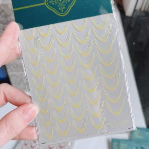 Sticker dán french đầu móng phong cách ombre Hàn Quốc cực kì xinh xắn