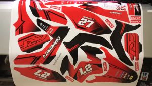 Decal Sticker - Stiker Dekal CRF 150 L WARNA MERAH