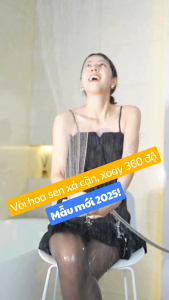 Vòi sen tắm xoay 360 độ xả cặn chống tắc nghẽn vòi hoa sen tăng áp NOP Waternymph