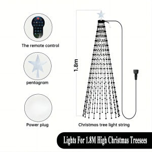400LEDs Christmas Tree LED Lights Smart RGB LED String Lights Holiday Decoration for Indoor Outdoor Tree APP/Remote Control