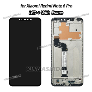 AAA Quality for Xiaomi Redmi Note 6 Pro LCD Display with Frame Touch Screen Digitizer Assembly