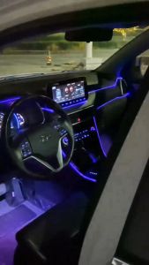 5M Car Interior Atmosphere Light Strip Auto Flexible Streamer Lamp Usb Cold Light Door Light Strip Auto Decoration