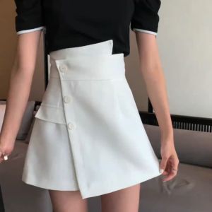 【40-150kg M-5XL】胖女孩穿搭套装裤子衣服裙子大码女装显瘦2023韩版胖mmFat girl wearing suit pants clothes skirt large size womens slimming 2023 Korean version✒✕✿ YUEBANCHUAN 大码胖mm高腰宽松显瘦休闲西装短裤子2021夏季新款a字阔腿裙裤女