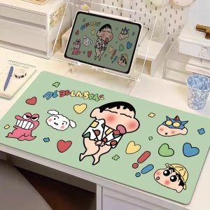Bandai | Crayon Shin-chan Mouse Pad Cute Cartoon Desk Pads Non-slip Office Comter Keyboard Mat XXL Anime Desktop Protective Rug-hc23-HH