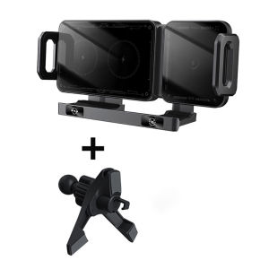 Car Wireless Charger For Samsung Galaxy Z Fold 6 5/Flip 6 5 Dual Coil Fold Screen Phone Fast Charging Vent Mount Car Holder