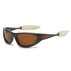 Y2K Wrap Sunglasses Autumn High Definition Polarized Sports Sunglasses Gradient Style for Men And Women