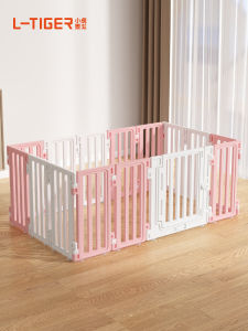 สุนัขในร่มรั้ว Tiger Tago อุปกรณ์สําหรับสัตว์เลี้ยงลูกสุนัขปากกาป้องกัน Escape สุนัขขนาดกลางขนาดเล็ก Nest Cage เนอสเซอรี่รั้ว 65 ซม.ความสูง