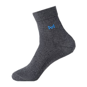 MiiOW | 10A Antibacterial Mens Cotton Socks Mid-Calf Breathable Anti-Microbial Sweat Absorbent Business Long Socks For Summer