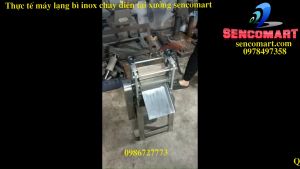 Máy lạng da heo lạng mỏng da lợn để làm nem