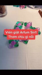 Viên giặt Quần áo arFUM 5 trong 1 MỚI hương tinh dầu nước hoa khử khuẩn 99% - 4 mùi hương (Túi 6 viên)